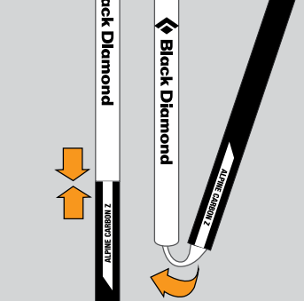 Black Diamond Z-Pole rapid seployment system